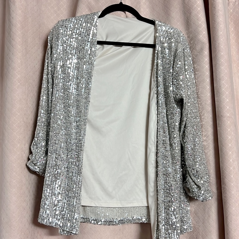 CABLE & GAUGE sequin cardigan